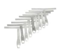 strumenti per la riparazione di chitarre 9 Pezzi Calibro Per Raggi Per Chitarra A Forma Di T Righello Misura Per Tastiera Strumento Per Liutaio Tasti Per Collo
