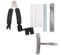 strumenti per la riparazione di chitarre Set Di 15 Strumenti Per Chitarra Tra Cui Righello Pergolato Tagliacorde Rondelle Per Tasti E Pietre Per Lucidare