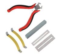 strumenti per la riparazione di chitarre Set Di Strumenti Per Chitarra Tagliacorde Divisore Per Corde Tamponi Per Macinare Mola Strumento Di Rifinitura Verde