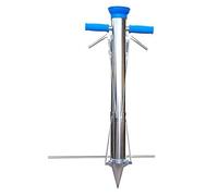 Strumenti per la semina con manico, Seminatrice manuale da giardino in acciaio inox, spandiconcime, trapiantatrice, 92x11,5 cm, maniglia singola o doppia(Double)