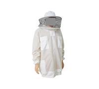 Strumenti per l'apicoltura, Tuta Protettiva For Apicoltura, Da Apicoltore A Tre Strati In Rete A Metà Corpo, Parte Superiore, Con Cappuccio Rotondo(3XL)
