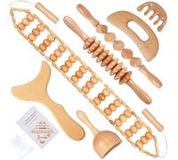 Strumenti per massaggi per terapia del legno, massaggiatore per drenaggio linfatico, kit per maderoterapia, massaggiatore in legno per scolpire il corpo, per alleviare il dolore muscolare