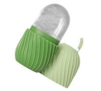 Strumenti per massaggio viso, 2 realizzati, Green | dieta bellezza e calmante con silicone delicato e sicuro, fondo ampio per l ' uso nel congelatore