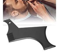 Strumenti per Modellare la Barba, Pettine Barba Uomo, Guida di Bellezza per Barba, Pratico Modello in Plastica per Taglio Perfetto e Rifinitura della Barba, Leggero e Portatile
