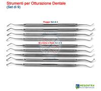 Strumenti per Otturazione in Composito Dentale Plugger di Amalgama Brunitore Kit