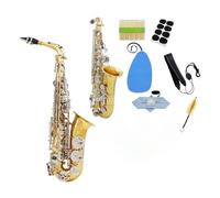Strumenti Per Sassofono Professionali Per Principi Sassofono Contralto In Mib Strumento Professionale In Ottone Con Cinghia Per Ancia Spazzolino Per Denti Accessori(3/4)