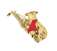 Strumenti Per Sassofono Professionali Per Principi Sassofono Contralto In Si Maggiore Laccato Oro Set Per Principianti Con Custodia Bocchino E Ance(3/4)