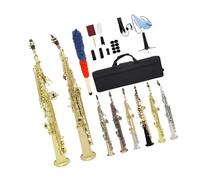 Strumenti Per Sassofono Professionali Per Principi Sassofono Soprano Straight Tune Sib Strumento Professionale Per Principianti Con Cofanetto E Accessori(3/4)