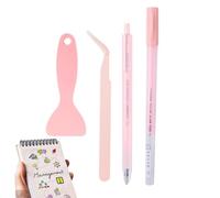 Strumenti Per Scrapbooking - Forniture Per Scrapbooking, Strumenti Di Creazione Per Scrapbooking | Kit Di 4 Penne A Colla, Set Di Strumenti Manuali Adesivi Forti Per Incollaggio, Carta Arte, F