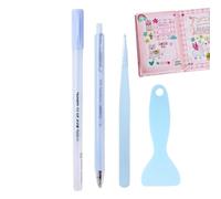 Strumenti Per Scrapbooking - Forniture Per Scrapbooking, Strumenti Di Creazione Per Scrapbooking | Kit Di 4 Penne A Colla, Set Di Strumenti Manuali Adesivi Forti Per Incollaggio, Carta Arte, F