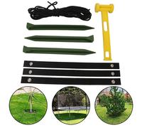 Strumenti per stabilizzazione piante da esterno tra cui pali cinghie e set marte