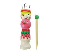 Strumenti per Telaio,Uncinetto con Simpatico Design Bambola - Strumenti per Intrecciare Braccialetti e Nappe,per Realizzazione di braccialetti con corda e nastro, idea regalo per mamma, nonna, adulti