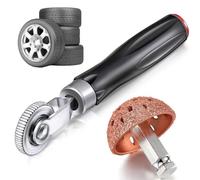 Strumenti per toppe per pneumatici, forte combinazione di rullo compressore e dischi di lucidatura, strumento di riparazione per pneumatici, filettatura universale, strumento di levigatura per auto