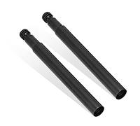 Strumenti per tubi valvole rimovibili, 2 pezzi 60mm Prolunga per bici Presta in lega di alluminio per estensione delle valvole degli pneumatici interni(Nero)