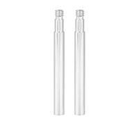 Strumenti per tubi valvole rimovibili, 2 pezzi 60mm Prolunga per bici Presta in lega di alluminio per estensione delle valvole degli pneumatici interni(Argento)