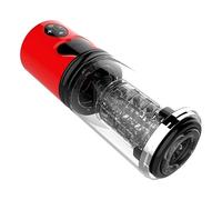 Strumenti portatili in silicone, Attrezzatura fitness da uomo completamente automatica con supporto, velocità variabile multifrequenza, ricarica rapida USB