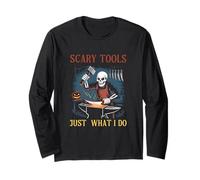 Strumenti Spaventosi Proprio Quello Che Faccio Halloween Spooky Creepy Maglia a Manica