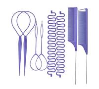 Strumenti Styling Capelli Pettine antiscivolo per intrecci | Set di Pettini a Coda per Feste, Spiaggia, Casual, Uscite, Scuola, Salone, Pendolarismo Quotidiano, Viaggi, e Casa