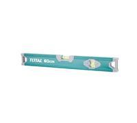 Strumenti totali: livella a bolla | 60 cm| 2 bolle per orizzontale e verticale | Strumento per carpenteria e lavori fai da te | Ammortizzatori laterali in ABS | Alluminio