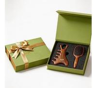 Strumento 4 in 1 Gua Sha con spazzola per capelli, strumento massaggiatore per viso e testa, drenaggio linfatico, sollevamento mascella, crescita dei capelli e pettine per massaggio, per alleviare lo