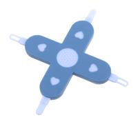 Strumento 4 in 1 per Cura Ragazzo Ragazza, Orecchie, Naso e Unghie Blu | Design a Croce, Materiali Pp e Pet, Pulizia Delicata, Adatto a Ragazzo Ragazza e Ragazzo Ragazza Piccoli