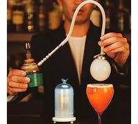 Strumento A Bolle Per Fumatori Di Cocktail, Set Di Fumatori Gourmet Molecolari, Con Bocca A Bolle + Tubo Flessibile, Generatore Di Fumo Di Fumo Freddo Per Alimenti E Bevande