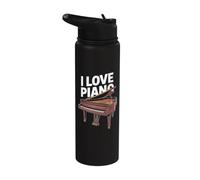 Strumento a coda I Love Piano Stainless Steel Insulated Water Bottle