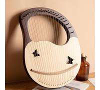 Strumento a Corda Mogano Arpa Lira con Corde di Riserva, Borsa per Gig Chiave di Sintonia Lyre Harp Portatile, Arpa a Leva per Gli Adulti Adolescenti(21-string - Butterfly)