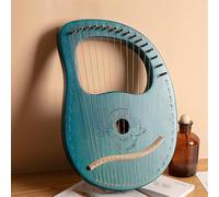 Strumento a Corda Mogano Arpa Lira con Corde di Riserva, Borsa per Gig Chiave di Sintonia Lyre Harp Portatile, Arpa a Leva per Gli Adulti Adolescenti(16-string - Whale B)