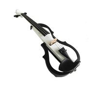 Strumento a corde per violino elettrico prestazioni professionali con raccordi per cuffie(Color:White)