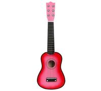 Strumento A Corde Professionale A 6 Corde Ukulele Da 21 Pollici Con Plettro(Pink)