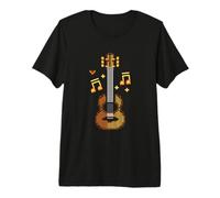 Strumento a Corde Ukulele Pixel Art Maglietta Premium