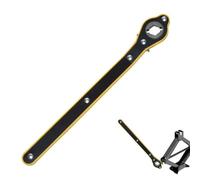 Strumento a cricchetto per cric per auto - Design specifico per la traversata piatta, ruota per pneumatici per strumento di sollevamento senza sforzo, struttura robusta e durevole per evitare lesioni