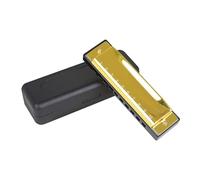 Strumento A Fiato A 10 Fori E 20 Note Armonica Di Colore Do Adatta Per Principianti Per Insegnare E Suonare armonica Strumento Professionale(Gold)
