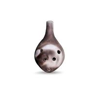 Strumento A Fiato Ceramica Nera 12 Fori Smoke Fired Ocarina Alto C Tono Principiante Insegnamento Ocarina Ocarina A 12 Fori (Color : 6 holes)