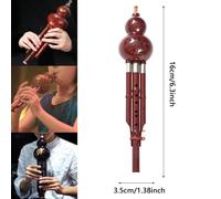 Strumento a fiato in Do con chiave di zucca, flauto Hulusi per esercitazioni