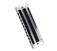 Strumento a fiato per armonica blues a 10 fori, qualità del suono standard, griglia per pianoforte bianca(E)