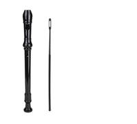 Strumento A Fiato Per Registratore Saxophone In Resina ABS Con Musica A 8 Fori G Tone Voice principianti flauto dolce soprano (Color : Black)