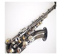 Strumento A Fiato Per Sassofono Tenore Classico In Si Bemolle Nichelato Nero Inciso Con Custodia Sassofono per principianti Kit