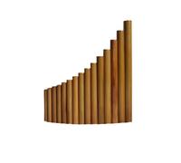 Strumento A Fiato Portatile Flauto Di Pan Flauto Di Pan 15 Canne In Sol O Do Strumento Per Principianti Verniciato Con Custodia(15 C right)