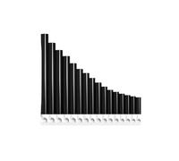 Strumento A Fiato Portatile Flauto Di Pan Flauto Di Pan A 16 O 18 Canne Per Principianti Strumenti A Fiato Facili Da Imparare E Insegnare(16 white and bk)