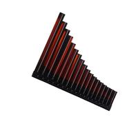 Strumento A Fiato Portatile Flauto Di Pan Strumento Flauto Di Pan Facile Da Imparare Con Bocchino 16 18 Tubi Per Insegnare E Suonare(Double18brown)