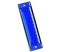 Strumento a fiato professionale con armonica blu a 10 fori, chiave C, elegante ed elegante Set Di Armonica