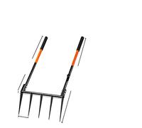 Strumento a forcella larga 5-6 denti fresa manuale a forcella larga strumento di coltivazione forcella larga 110 cm 115,1 cm manico in fibra di vetro strumento da giardino (colore: 1, dimensioni: 6