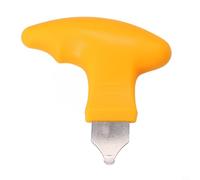 Strumento a leva in lega di acciaio e plastica per l'apertura della cassa dell'orologio e la rimozione della cover posteriore, con manico antiscivolo e copertura protettiva per punte (giallo)