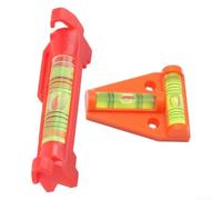 Strumento a livello di filo da appendere, 2 pezzi, in acrilico arancione | Corpo in plastica acrilica, ganci sagomati, colore arancione, set da 2 pezzi, ideale per linee costruttori