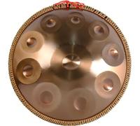 Strumento a mano in acciaio da 22 pollici, oro performer in D Minor Tongue, con borsa morbida a mano, mallet, supporto per tamburo a mano per principianti, professionisti, musica Therapy