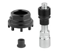 Strumento a otto tacche per movimento centrale lato trasmissione per bicicletta, adatto per calotte BB ISIS, installazione di corone a 8 denti(Black socket tool B)