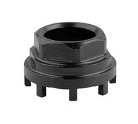 Strumento a otto tacche per movimento centrale lato trasmissione per bicicletta, adatto per calotte BB ISIS, installazione di corone a 8 denti(Black socket tool)