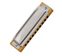 Strumento a passo standard per armonica blues a 10 fori, arpa diatonica, materiale del corpo in legno Armonica Per Principianti (Color : A)